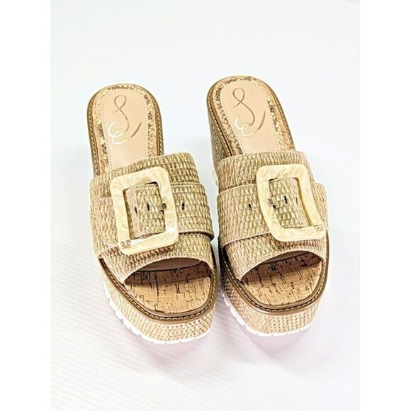 Sam Edelman Women's Livi Buckle Platform Espadrille Sandals Size 7.5 (MSRP $150) - Picture 4 of 11